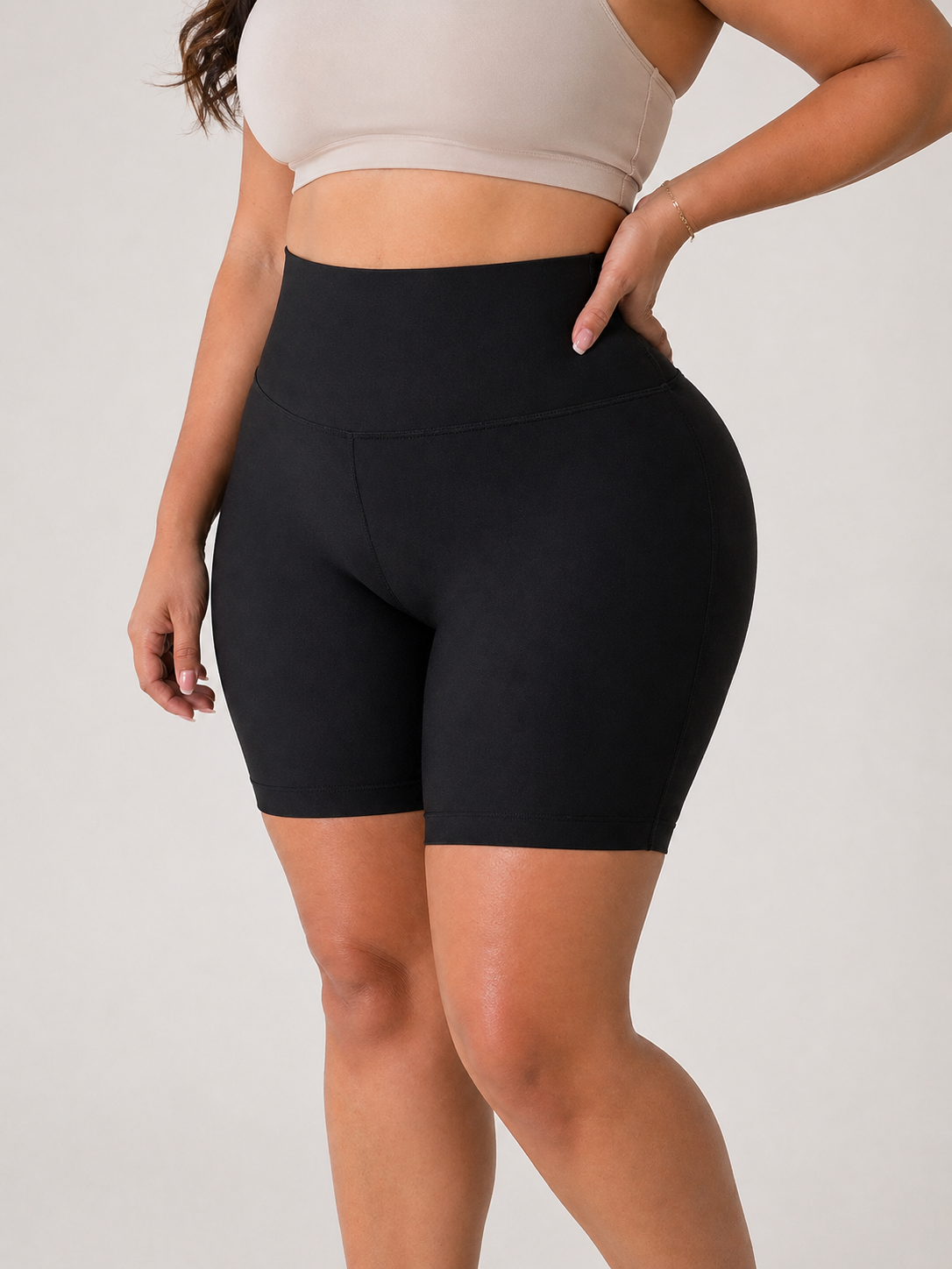 Pantalón corto moldeador de talle alto con control de abdomen
